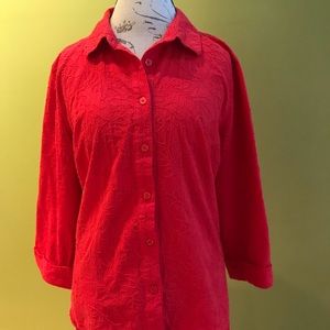 Red Breckenridge blouse